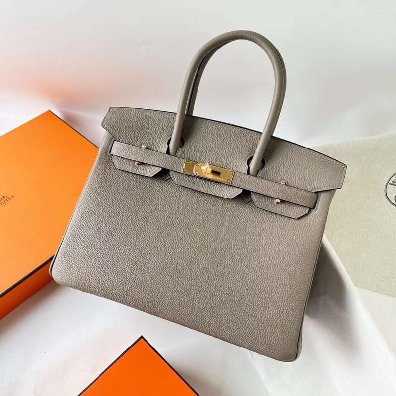 Birkin 30cm Togo M8 Gris Asphalt Ghw