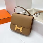 CONSTANCE EPSOM 0M DEEP KHAKI GOLD HARDWARE GHW 18CM FULL HANDMADE
