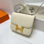 CONSTANCE EPSOM I2 CREAMY WHITE GOLD HARDWARE GHW 18CM FULL HANDMADE