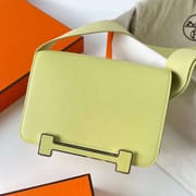 GETA CHEVRE R9 BUD YELLOW SILVER HARDWARE 20CM PHW FULL HANDMADE