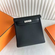 KELLY ADO CLEMENCE CK89 BLACK SILVER HARDWARE 22CM FULL HANDMADE PHW