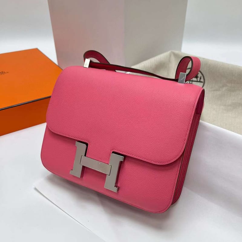 CONSTANCE EVERCOLOR 8W LIPSTICK PINK SILVER HARDWARE PHW 24CM FULL HANDMADE