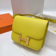 CONSTANCE EVERCOLOR 9R LEMON YELLOW GOLD HARDWARE GHW 24CM FULL HANDMADE