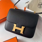 CONSTANCE EPSOM CK89 BLACK GOLD HARDWARE GHW 24CM FULL HANDMADE