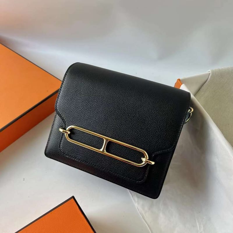 ROULIS EVERCOLOR CK89 BLACK GOLD HARDWARE GHW 18CM FULL HANDMADE