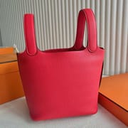 PICOTIN CLEMENCE TC S3 BRIGHT RED GOLD HARDWARE 18CM FULL HANDMADE GHW