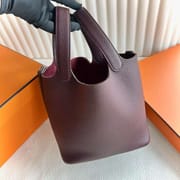 PICOTIN CLEMENCE 0G BROWNISH RED SILVER HARDWARE 18CM FULL HANDMADE PHW