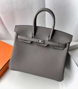 BIRKIN TOGO 8F DEEP GREY SILVER HARDWARE 25CM FULL HANDMADE PHW
