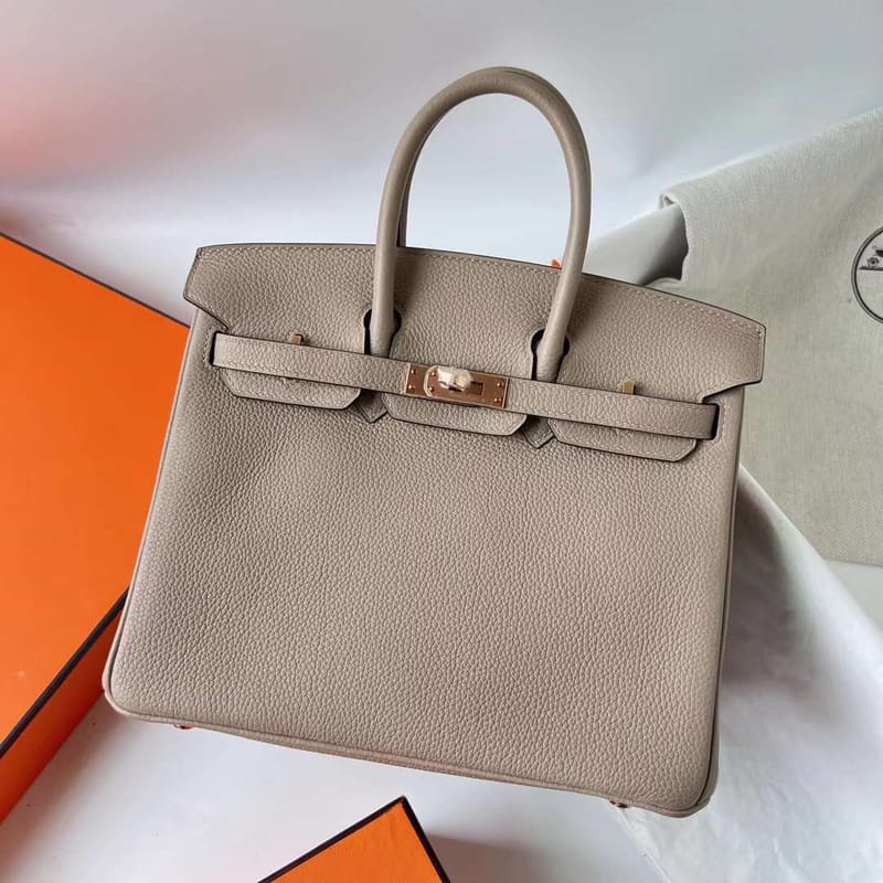 Birkin 25cm Togo CK81 Gris Tourterelle Rghw