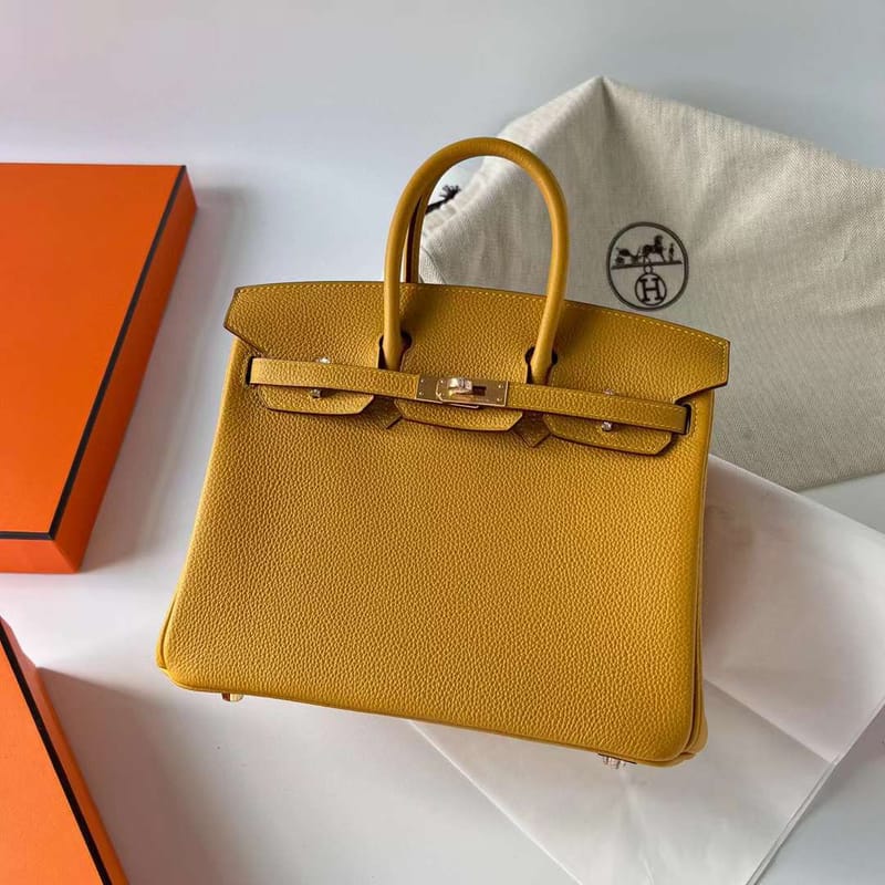 Birkin 25cm Togo 9D Juane de Ambre Ghw