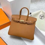 BIRKIN EPSOM CK37 GOLDEN BROWN GOLD HARDWARE GHW 25CM FULL HANDMADE