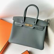 BIRKIN TOGO CC63 ALMOND GREEN GOLD HARDWARE 30CM FULL HANDMADE GHW