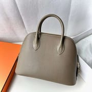 BOLIDE CHEVER CK18 ETOUPE GREY GOLD HARDWARE 25CM FULL HANDMADE GHW