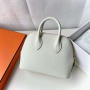 MINI BOLIDE EVERCOLOR 0T MUSHROOM WHITE & 4B BISCUIT KHAKI GOLD HARDWARE 18CM FULL HANDMADE GHW
