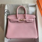 BIRKIN TOGO 3Q NEW PINK ROSE GOLD HARDWARE 25CM FULL HANDMADE RGHW