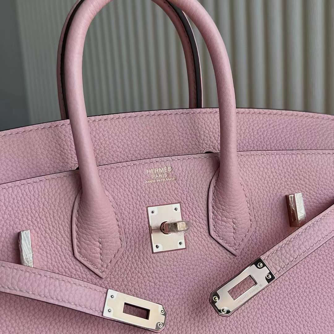 BIRKIN TOGO 3Q NEW PINK ROSE GOLD HARDWARE 25CM FULL HANDMADE RGHW