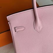 BIRKIN TOGO 3Q NEW PINK ROSE GOLD HARDWARE 25CM FULL HANDMADE RGHW