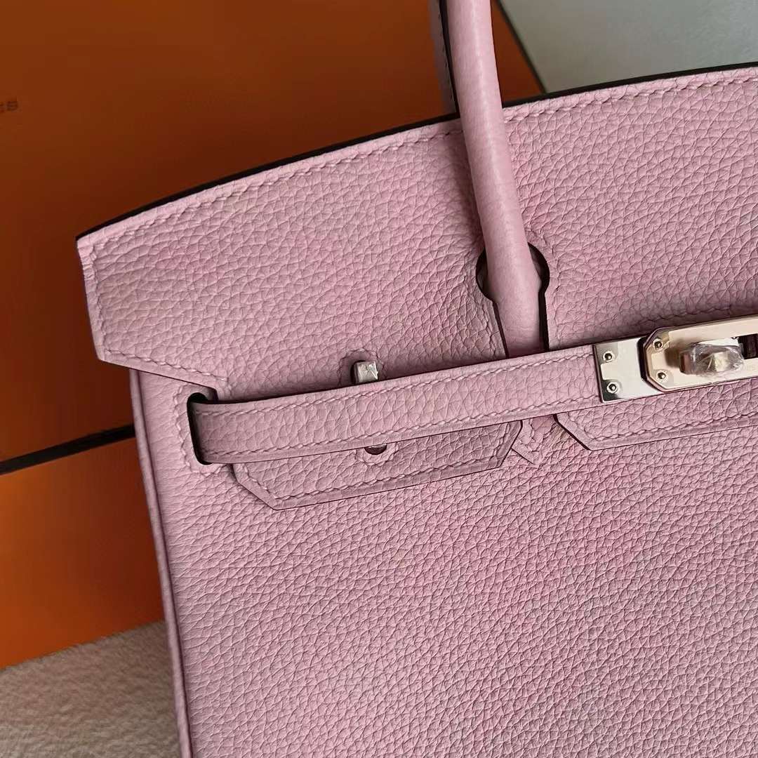 BIRKIN TOGO 3Q NEW PINK ROSE GOLD HARDWARE 25CM FULL HANDMADE RGHW