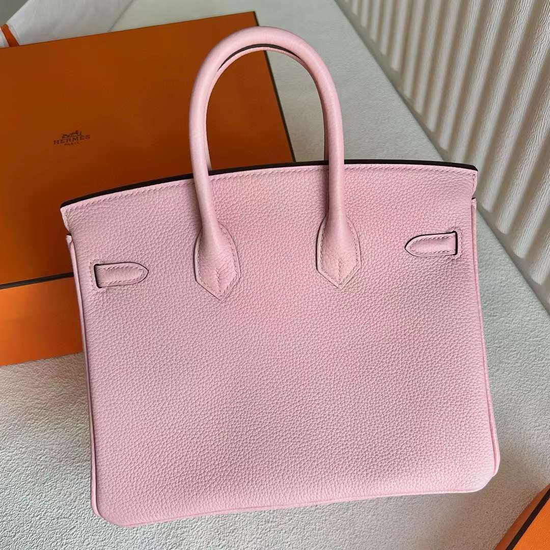 BIRKIN TOGO 3Q NEW PINK ROSE GOLD HARDWARE 25CM FULL HANDMADE RGHW