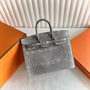 BIRKIN SELLIER LIZARD 1B PRIMARY COLOUR SILVER HARDWARE 20CM FULL HANDMADE PHW