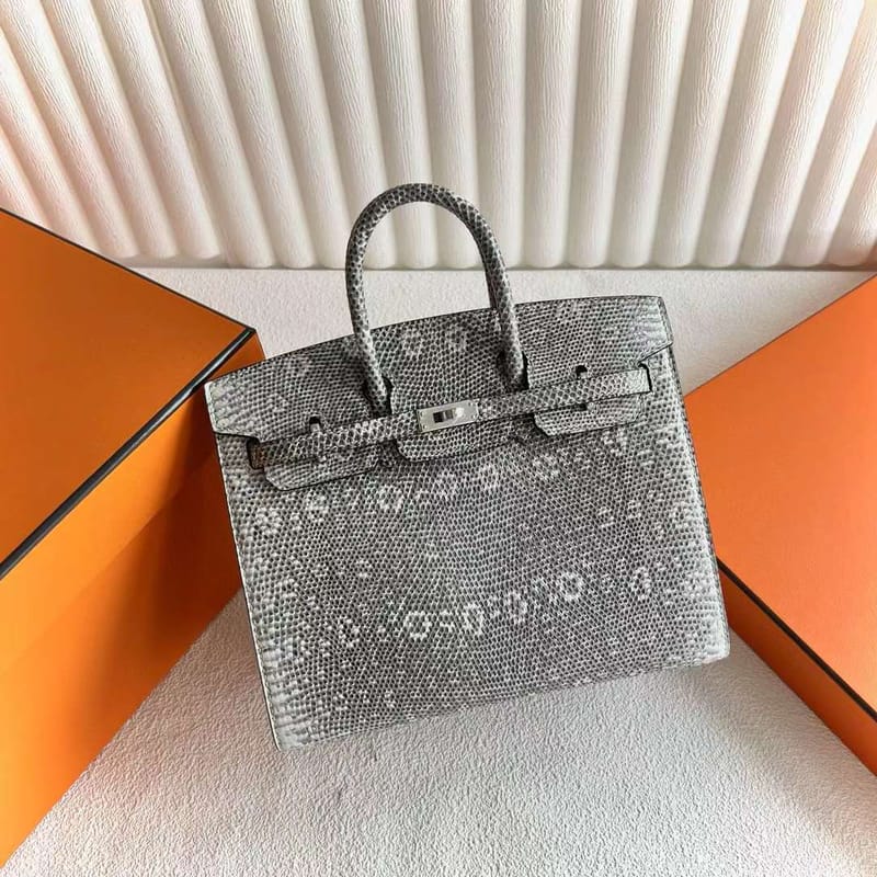 Birkin 20cm Sellier Lizard 1B Ombre Phw