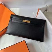 KELLY ELAN MADAME CK89 BLACK GOLD HARDWARE GHW 27CM FULL HANDMADE