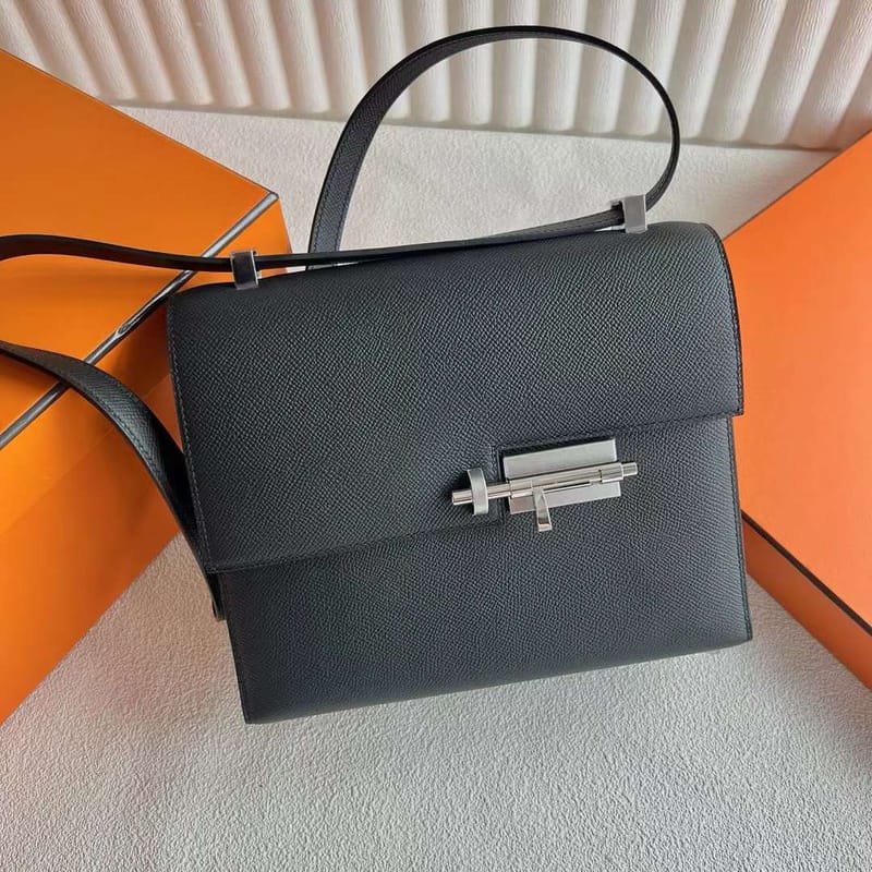 VERROU 21CM CK89 NIOR EPSOM SILVER HARDWARE FULL HANDMADE PHW