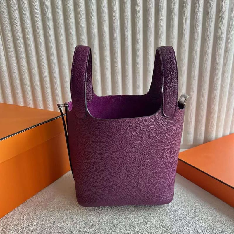 Picotin 18cm Clemence P9 Anemone Purple Hardware Full Handmade Phw
