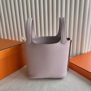 PICOTIN CLEMENCE 09 LIGHT PURPLE PINK GOLD HARDWARE 18CM FULL HANDMADE GHW