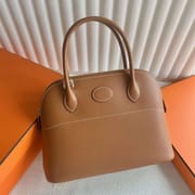 BOLIDE EPSOM CK37 GOLDEN BROWN GOLD HARDWARE 27CM FULL HANDMADE GHW