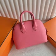 MINI BOLIDE EVERCOLOR K4 PINK & ORANGE SILVER HARDWARE 18CM FULL HANDMADE PHW