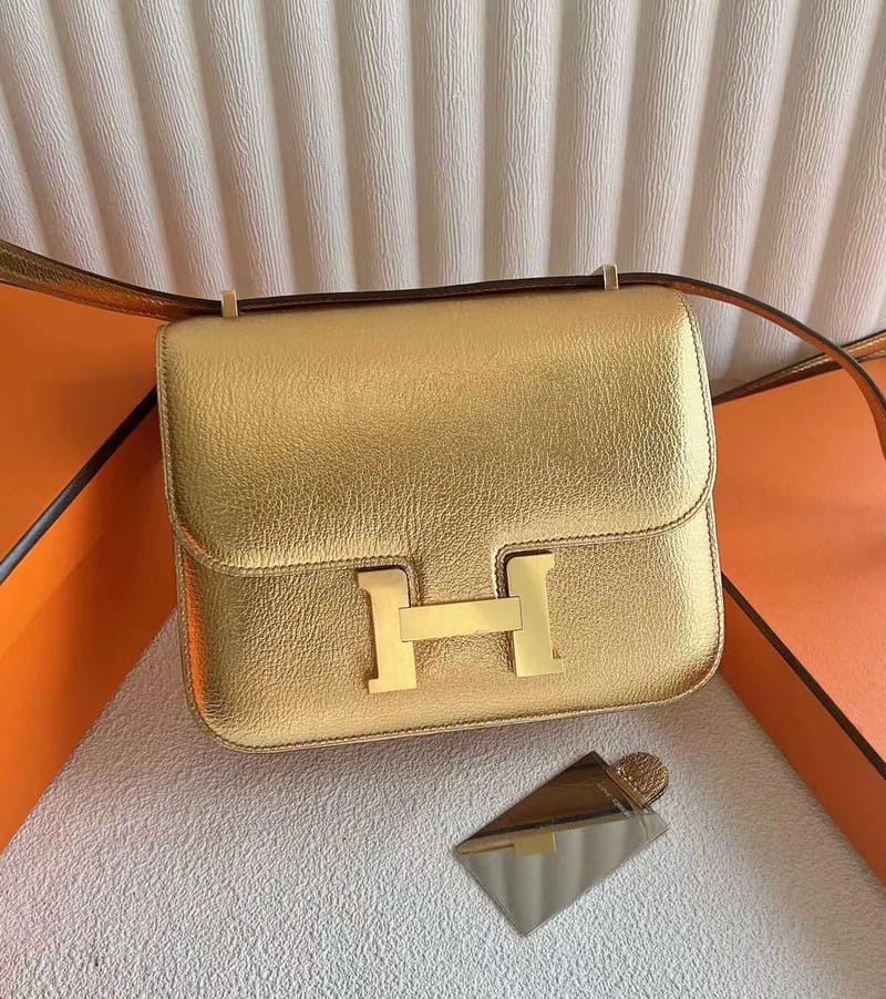 CONSTANCE CHEVER GOLD GOLD HARDWARE 18CM FULL HANDMADE GHW