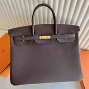 BIRKIN TOGO CK46 EBONY GOLD HARDWARE 40CM FULL HANDMADE GHW