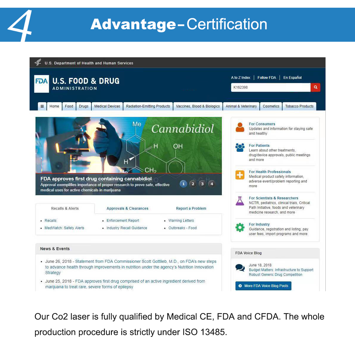 FDA approved Fractional CO2 Laser