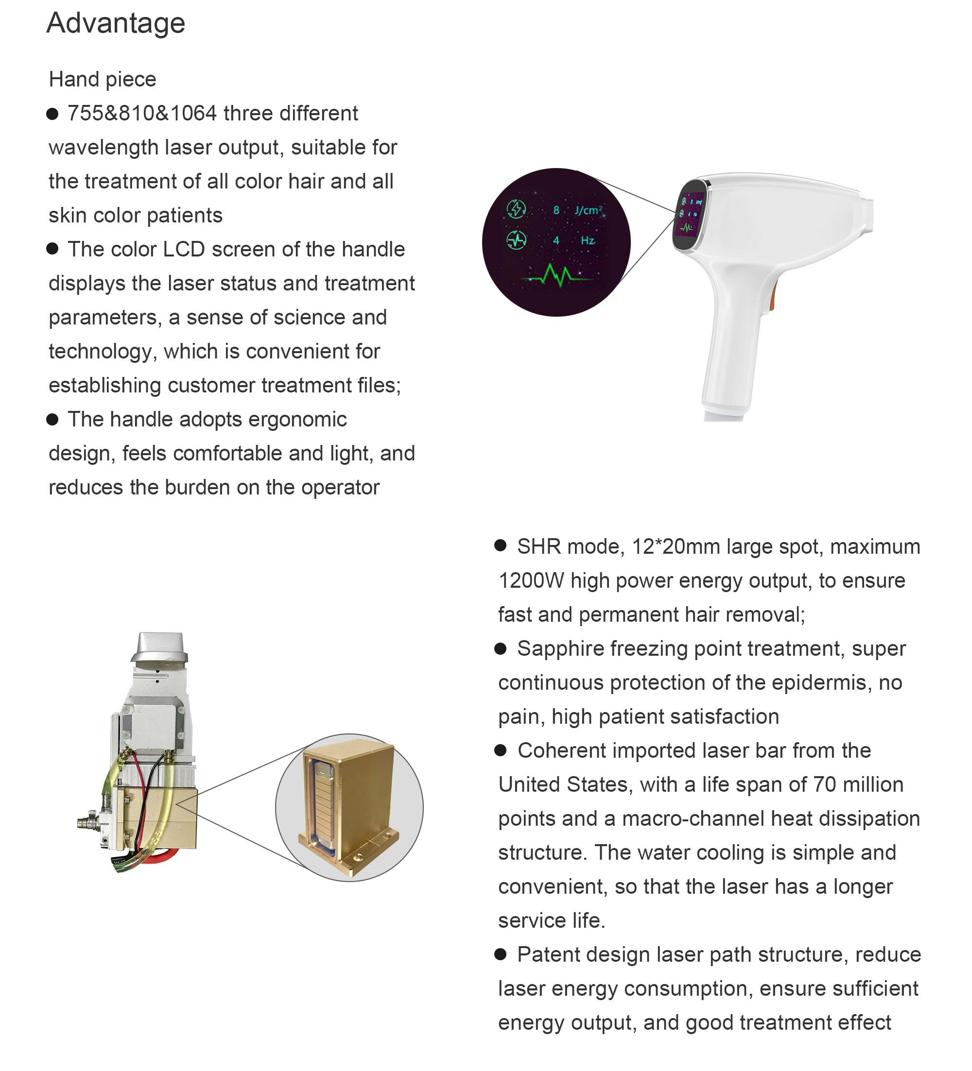 755/808/1064 nm Diode Laser