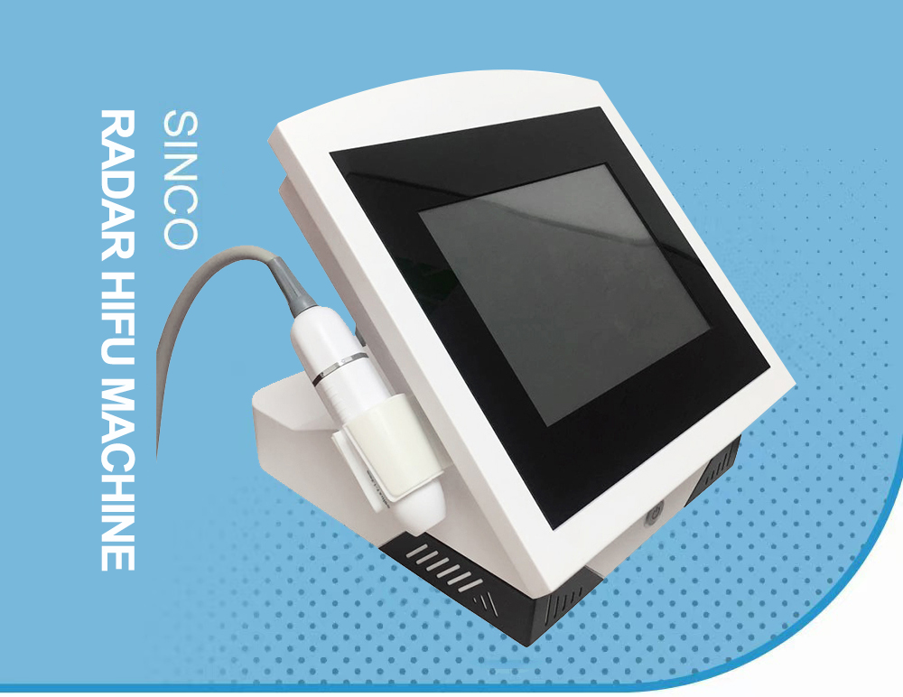 Radar HIFU facial lifting and wrinkle removal machine
