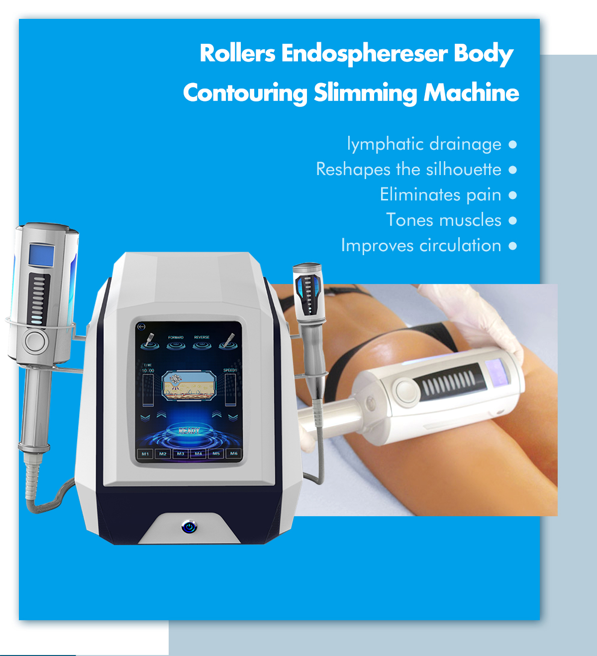 Portable rollers endosphereser body countouring slimming machine Portable rollers endosphereser body countouring slimming machine