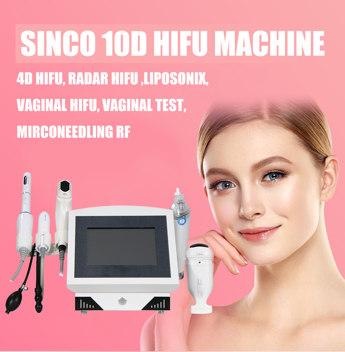 10D HIFU (4D HIFU+Vmax+Liposonix+Vaginal HIFU+Vaginal Test+Mirconeedling RF) 10D HIFU (4D HIFU+Vmax+Liposonix+Vaginal HIFU+Vaginal Test+Mirconeedling RF)