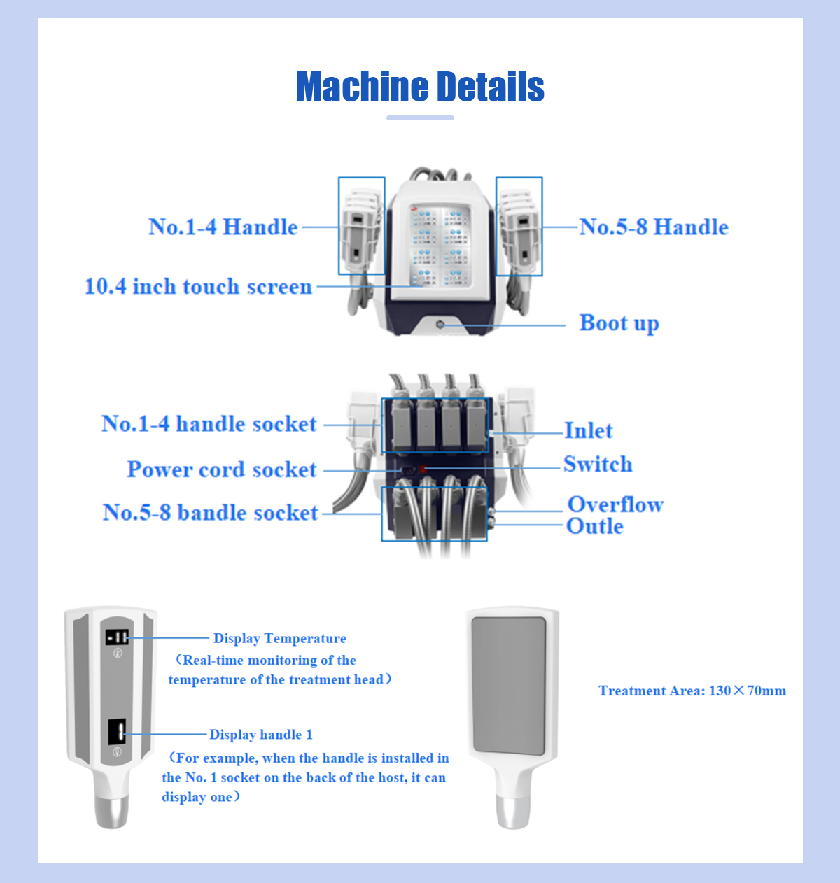8 lce sculpture board cryolipolysis machine
