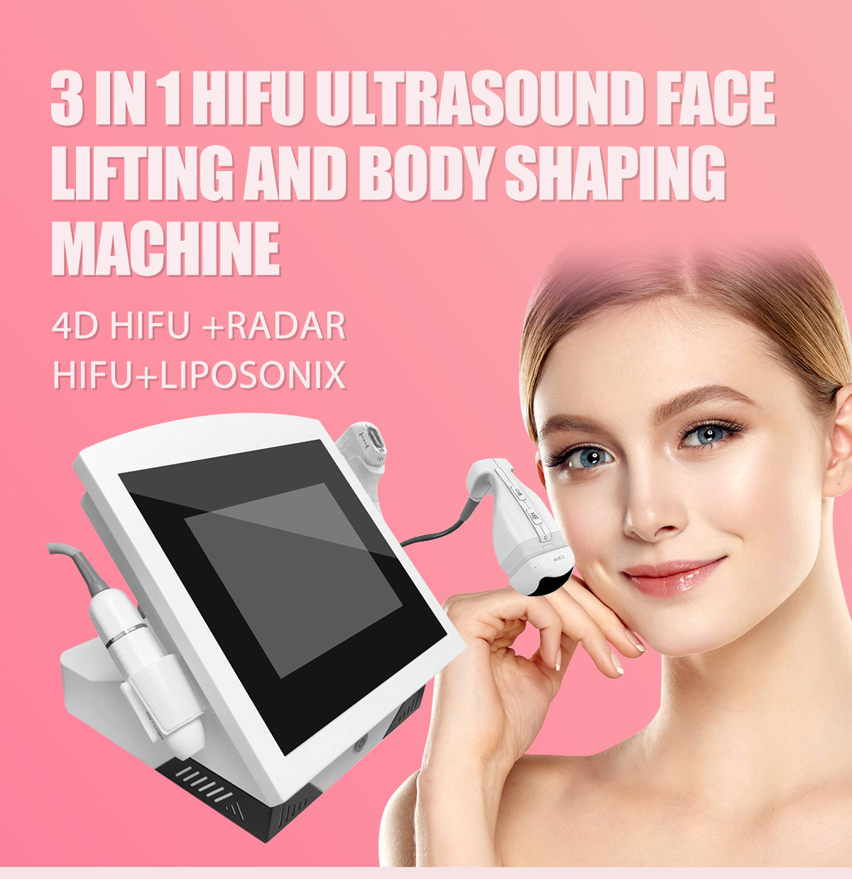 3 IN 1 HIFU Ultrasonic face and body shaping machine (4D HIFU + Radar HIFU+ liposonix) 3 IN 1 HIFU Ultrasonic face and body shaping machine (4D HIFU + Radar HIFU+ liposonix)