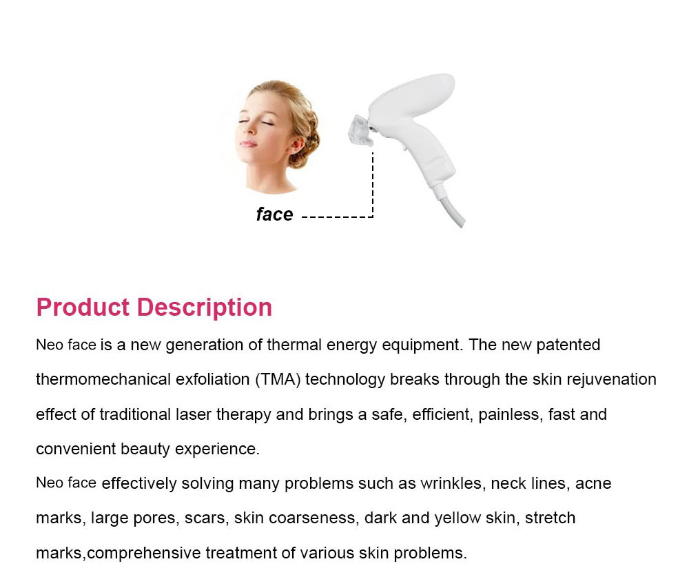 Neo face skin redurfacing machine Neo face skin redurfacing machine