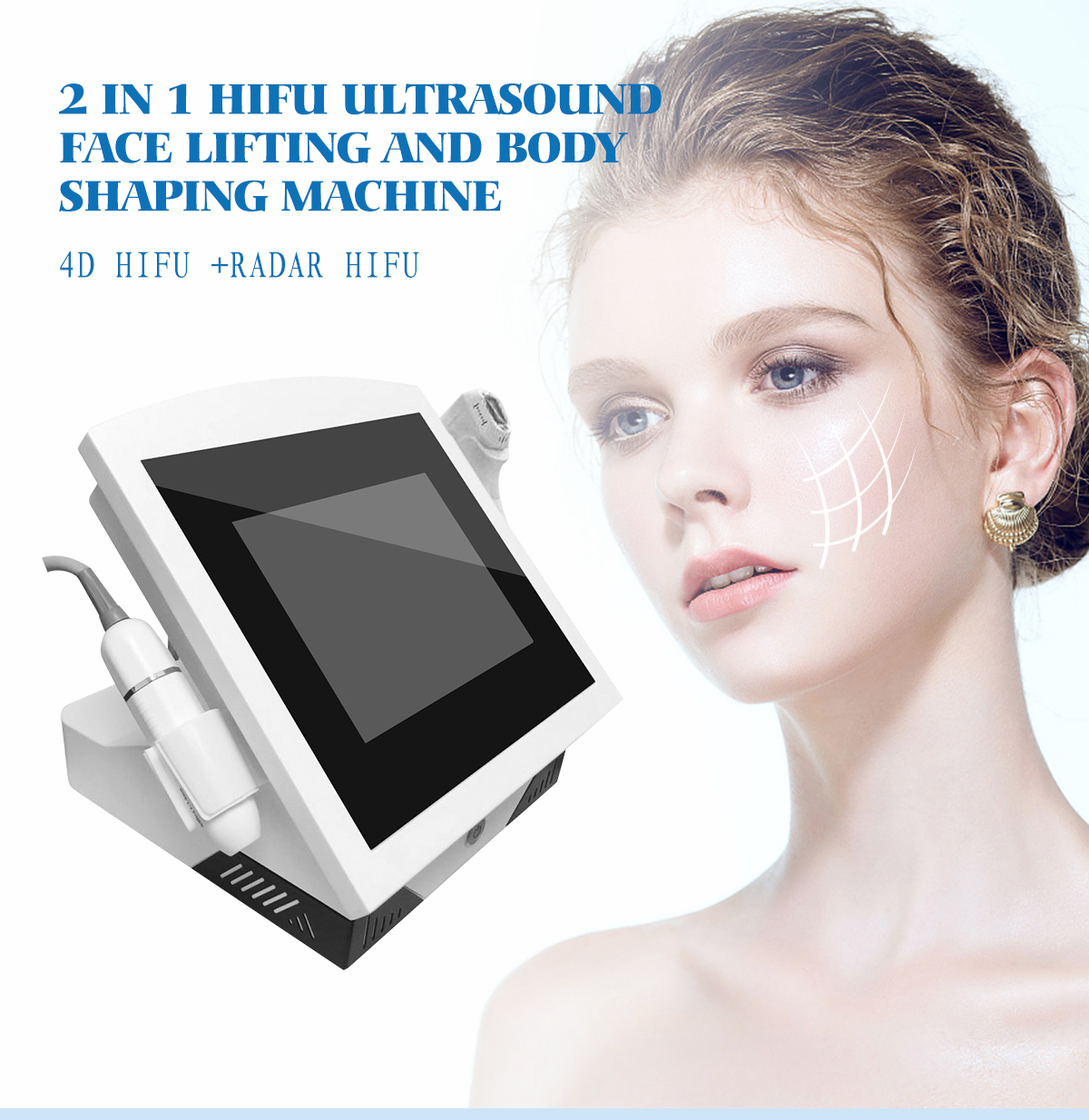 2 IN 1 HIFU Ultrasonic face and body shaping machine (4D HIFU + Radar HIFU) 2 IN 1 HIFU Ultrasonic face and body shaping machine (4D HIFU + Radar HIFU)