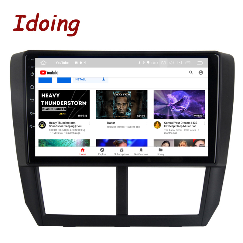 Idoing 9"Android Radio Head Unit For Subaru Forester WRX 2008-2014 Car Multimedia Video Player Navigation GPS Plug And Play DSP