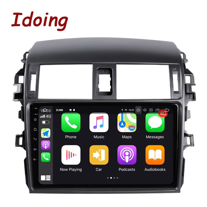 Idoing  Android auto Car GPS Navigation Radio Multimedia Player For Toyota Corolla 10 E140 E150 2006-2013 Head Unit Plug And Play