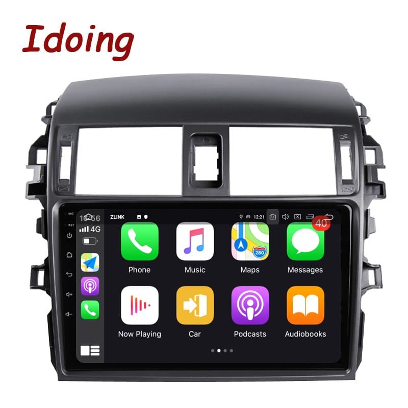 Idoing  Androidauto Car GPS Navigation Radio Multimedia Player For Toyota Corolla 10 E140 E150 2006-2013 Head Unit Plug And Play