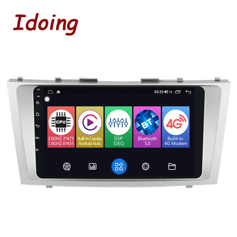 Idoing 9inch Android Car Stereo Radio Multimedia Player For Toyota Camry 6 XV 40 50 2006-2011 GPS Navigation Bluetooth Head Unit