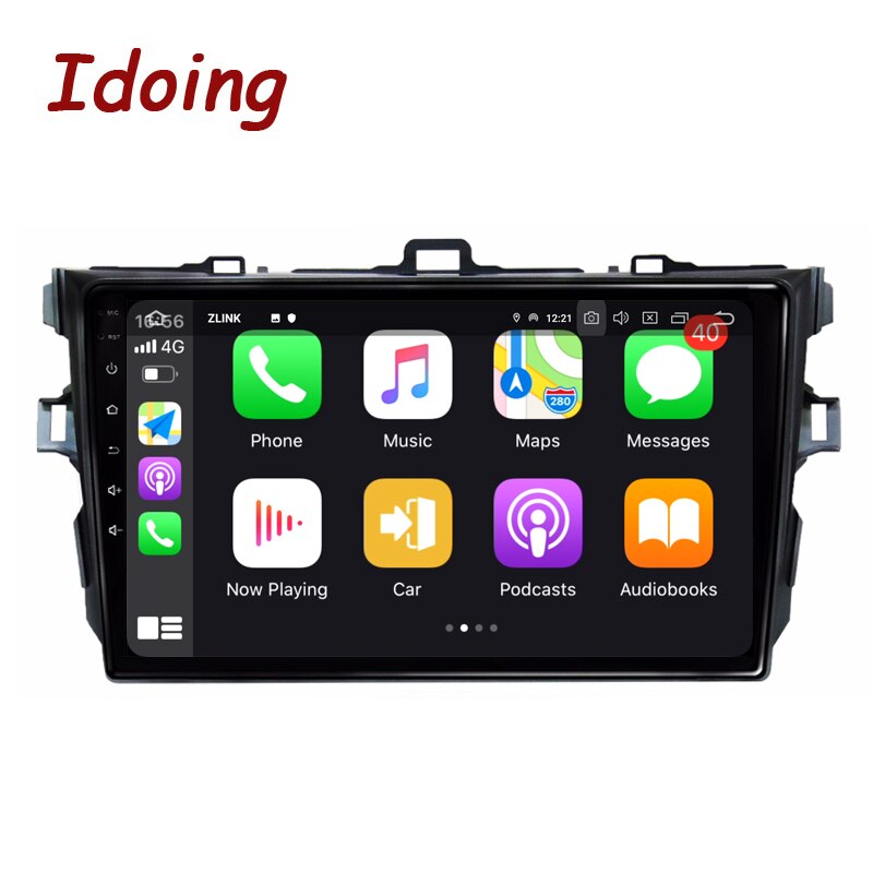 Idoing 9INCH Android Car Radio Audio Player For Toyota Corolla 10 E140 E150 2006-2013 GPS Navigation Carplay Head Unit Plug And Play