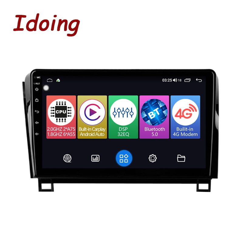 Idoing 9&quot;Android Car Radio Player For Toyota Tundra XK50 2007-2013 Sequoia XK60 2008-2017 GPS Navigation Head Unit Plug And Play