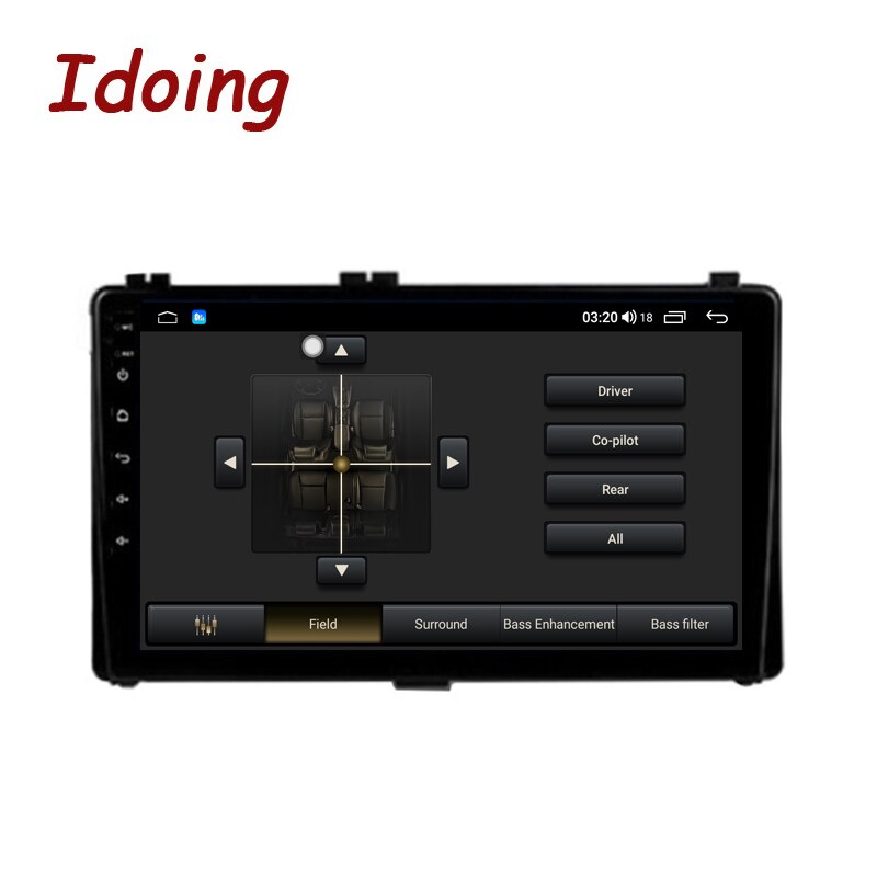 Idoing 9INCH Car Android Audio Radio Multimedia Player For Toyota Corolla 11 Auris E180 2017 2018 GPS Navigation Bluetooth Head Unit