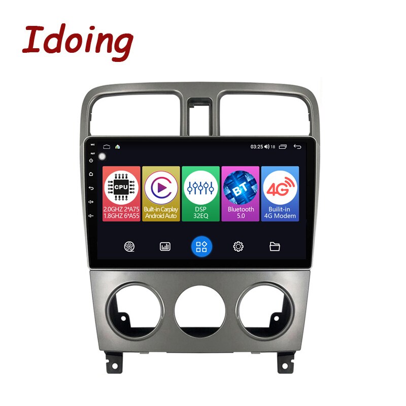 Idoing 9&quot;Car Radio GPS Multimedia Player Android Auto For Subaru Forester 2004-2008 4G+64G Navigation Head Unit Plug And Play